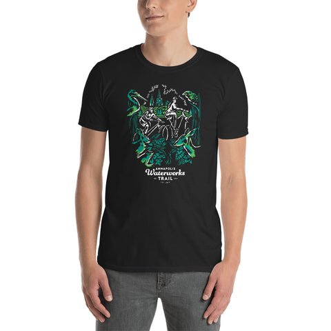 Annapolis Waterworks Trail T-shirt - Green Graphic